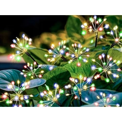 LAMPA SOLARNA OGRODOWA LED DMUCHAWIEC FAJERWERK NA SZPIKULCU DO OGRODU 2szt - zdjęcie 4