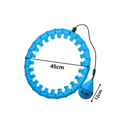 Hula hop z obciążeniem odchudzające do ćwiczeń obręcz regulowana masująca