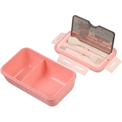 Lunchbox śniadaniówka pojemnik na śniadanie obiad sztućce z bidonem zestaw