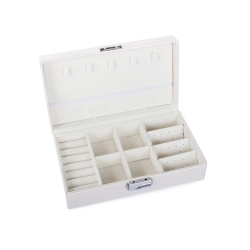 Szkatułka kuferek na biżuterię organizer kolczyki