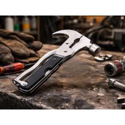 Młotek wielofunkcyjny 18w1 multitool narzędzie survival młotek piła obcęgi — zdjęcie 8