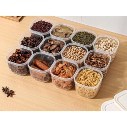 Pojemnik na żywność z pokrywką hermetyczny organizer do kuchni 500ml 0,5l