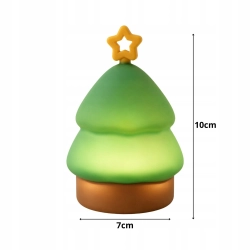 Lampka LED choinka świąteczna silikon USB 3 tryby do zawieszenia dekoracja