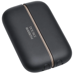 Magnetyczny ogrzewacz elektryczny do rąk dłoni 2w1 USB czarny kieszonkowy