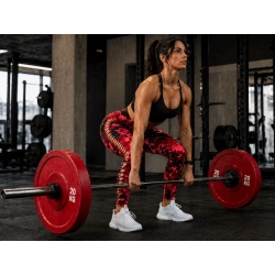 Legginsy damskie push up marmurkowe wysoki stan modelujące fitness s/m — zdjęcie 10