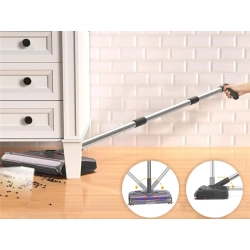 Odkurzacz bezprzewodowy ręczny obrotowy 360 szczotka elektryczna kaśka - zdjęcie 2