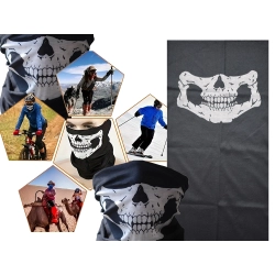 Komin kominiarka chusta na twarz bandama czaszka wielofunkcyjna tunel skull