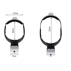 Lupa nagłowna czołowa okulary 2 led podświetlana