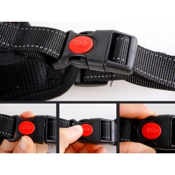 Mocne szelki bezuciskowe dla psa uchwyt lekkie l