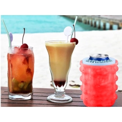 Forma do lodu silikonowa wiaderko kubek kostkarka kostki lodu foremka lód