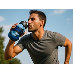 Bidon sportowy składany silikonowy butelka sportowa z dziubkiem ustnik 500