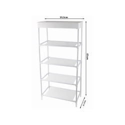 PÓŁKA NA BUTY OBUWIE ORGANIZER SZAFKA STOJAK REGAŁ 5 PÓŁKI DO ŁAZIENKI - zdjęcie 1