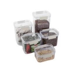 Pojemniki kuchenne na żywność do makaronu pojemnik z uszczelką zestaw 5 szt