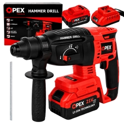 Młotowiertarka akumulatorowa OPEX TOOLS OPX28008 21V 2x 3.0Ah SDS+