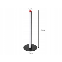 Lampa podłogowa LED RGB 50 cm sterowana pilotem czarna USB 7 kolorów