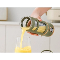 Blender kielichowy bezprzewodowy smoothie kubek mikser 450 ml zielony USB