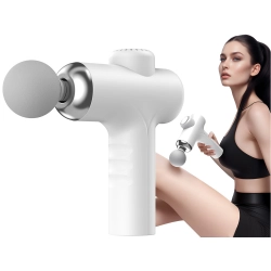 Pistolet do masażu pleców ciała nóg masażer mocny massage gun 4 końcówki