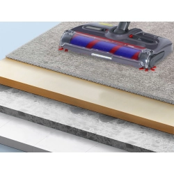 Odkurzacz bezprzewodowy ręczny obrotowy 360 szczotka elektryczna kaśka - zdjęcie 7