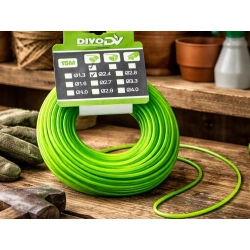 Żyłka do podkaszarki 15m 2,4mm mocna wytrzymała tnąca do kosy spalinowej