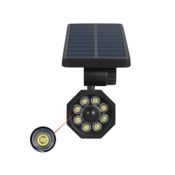 Lampa solarna 8 led wbijana ogrodowa czujnik zmierzchu ruchu do ogrodu