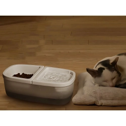 Fontanna miska dla kota psa na wodę i karmę poidło automatyczne 2w1 usb