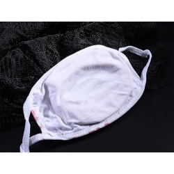 Maska z zębami krwawa na halloweenowa horror przebranie strój na halloween