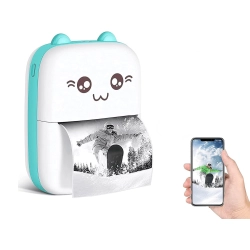 Mini drukarka termiczna bezprzewodowa przenośna drukuś do zdjęć notatek