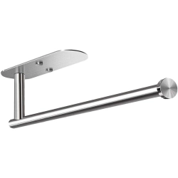 Uchwyt na ręcznik papierowy kuchenny samoprzylepny metalowy srebrny loft