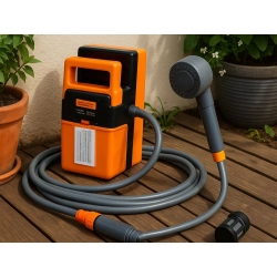 Prysznic przenośny elektryczny turystyczny pompka usb kemping samochód