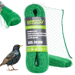 Siatka na ptaki ochronna przeciw ptakom 2x10m na ogród drzewa owoce mocna
