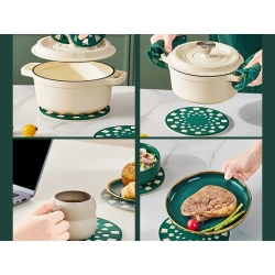 Podkładka pod garnki 2szt kubek patelnie naczynia silikonowa do studzenia