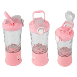 Blender do smoothie przenośny usb bezprzewodowy rozdrabniacz do lodu róż