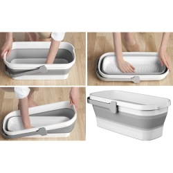Miska składana silikonowa duża kosz na pranie kompaktowa turystyczna 10l