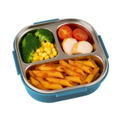 Śniadaniówka z przegródkami pojemnik sztućce lunchbox do mikrofali 1000ml Verk Group