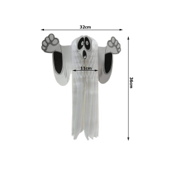 Duch zawieszka papierowa halloween duszek 3d składany z papieru dekoracja