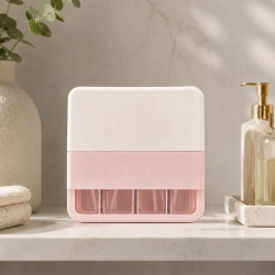 Zestaw butelek podróżnych pojemniki 4x50ml na kosmetyki organizer etykiety