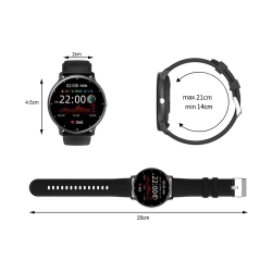 Smartwatch zegarek damski męski gumowy pasek sport bluetooth rozmowy