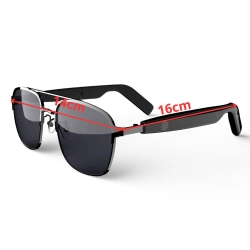 Inteligentne okulary bluetooth z głośnikami odbieranie połączeń sterowanie — zdjęcie 4