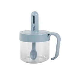 Pojemnik na przyprawy kuchenne z łyżką do żywności kubek z uchem zamykany