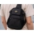 Nerka męska saszetka na ramię torba crossbody wiele kieszeni czarna