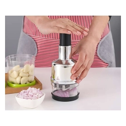 Siekacz do warzyw i owoców do czosnku krajacz ręczny rozdrabniacz pojemnik