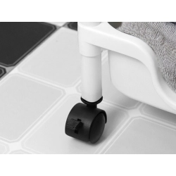 Półka łazienkowa szafka kuchenna regał mobilny na kółkach 3 poziomy haczyki