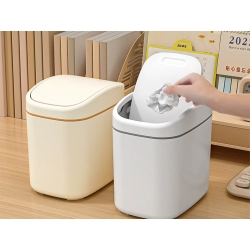 Mini kosz na śmieci do pokoju do łazienki pojemnik na biurko klapka 2 l