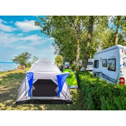Namiot turystyczny iglo 4 osoby z baldachimem kemping biwak plaża