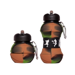 Bidon sportowy składany silikonowy butelka sportowa z dziubkiem ustnik 500