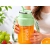 Bidon blender butelka USB 1200 ml kubek do smoothie shaker ze słomką i paskiem zielony