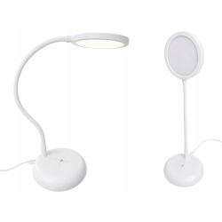 Lampka biurkowa LED elastyczna stojąca dotykowa giętka biała szkolna USB-C
