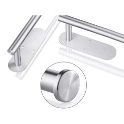 Uchwyt na ręcznik papierowy kuchenny samoprzylepny metalowy srebrny loft