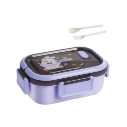 Lunchbox śniadaniówka pojemnik na śniadanie obiad z przegródkami sztućce — zdjęcie 10