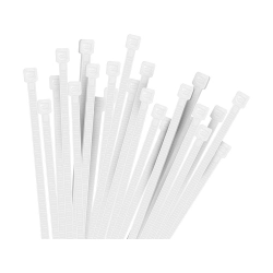 Opaski zaciskowe trytytki 2,5x100 100 szt białe